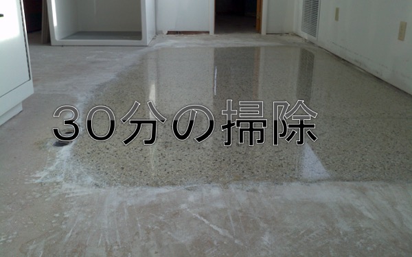30分の掃除