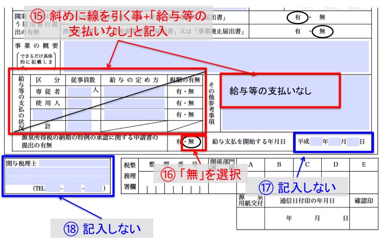 個人事業の開業届5