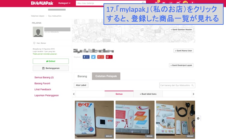 ブカラパック出品
